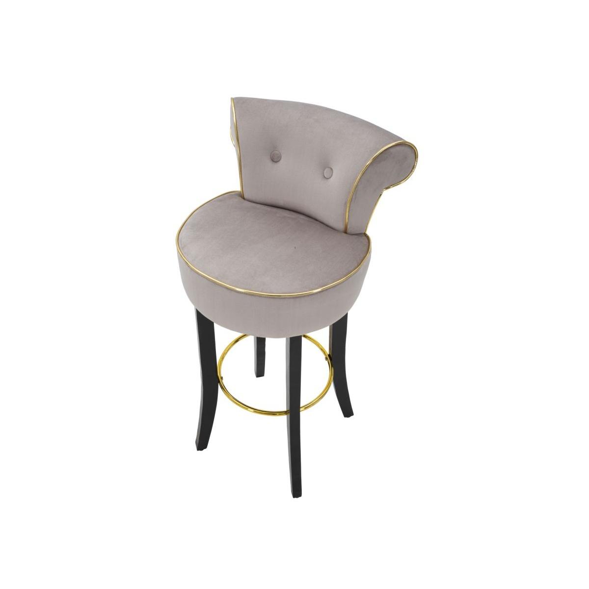 Sgabello bar luxy grigio cm 46x48x96 (altezza seduta 75cm)