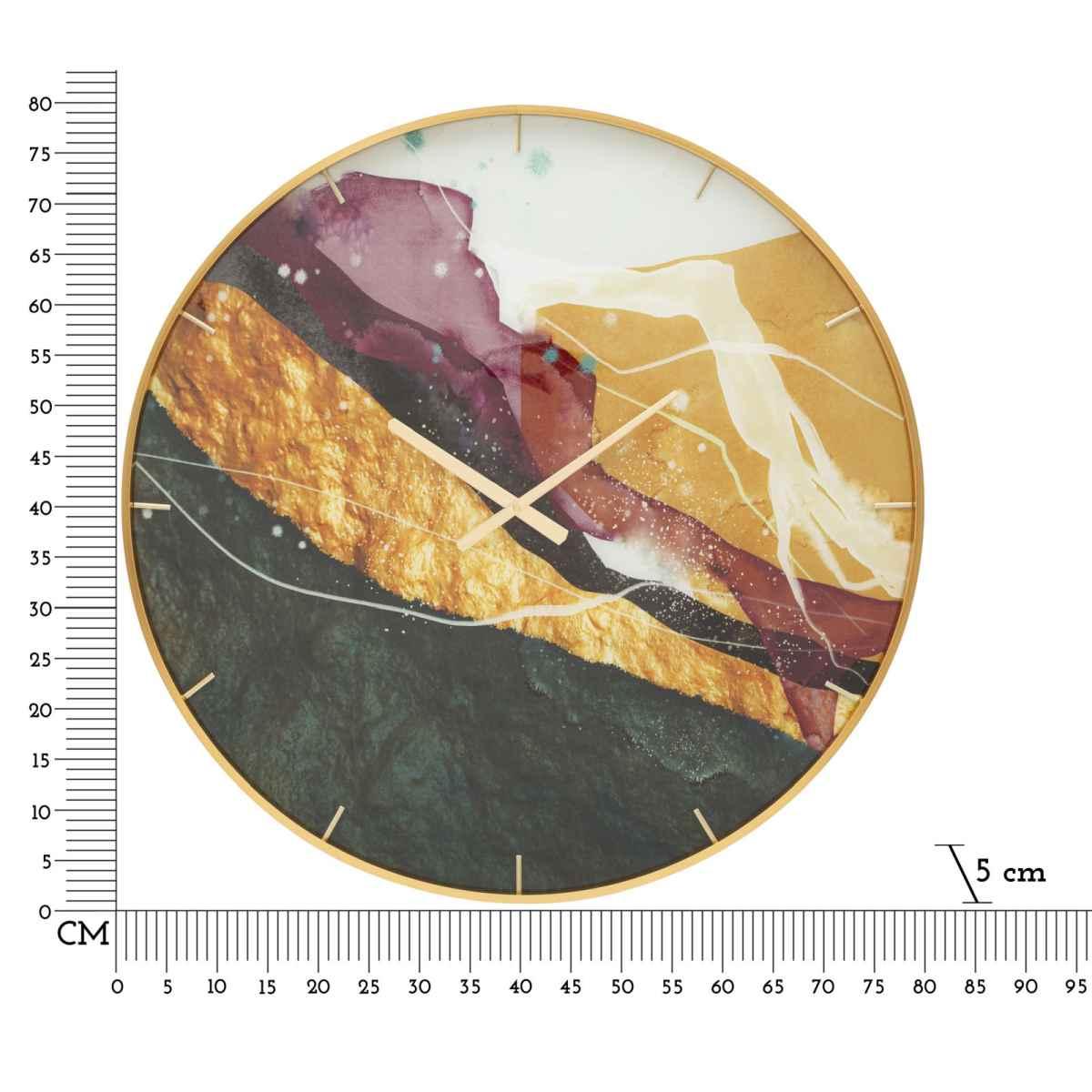 Orologio glass mity cm Ø 80x5