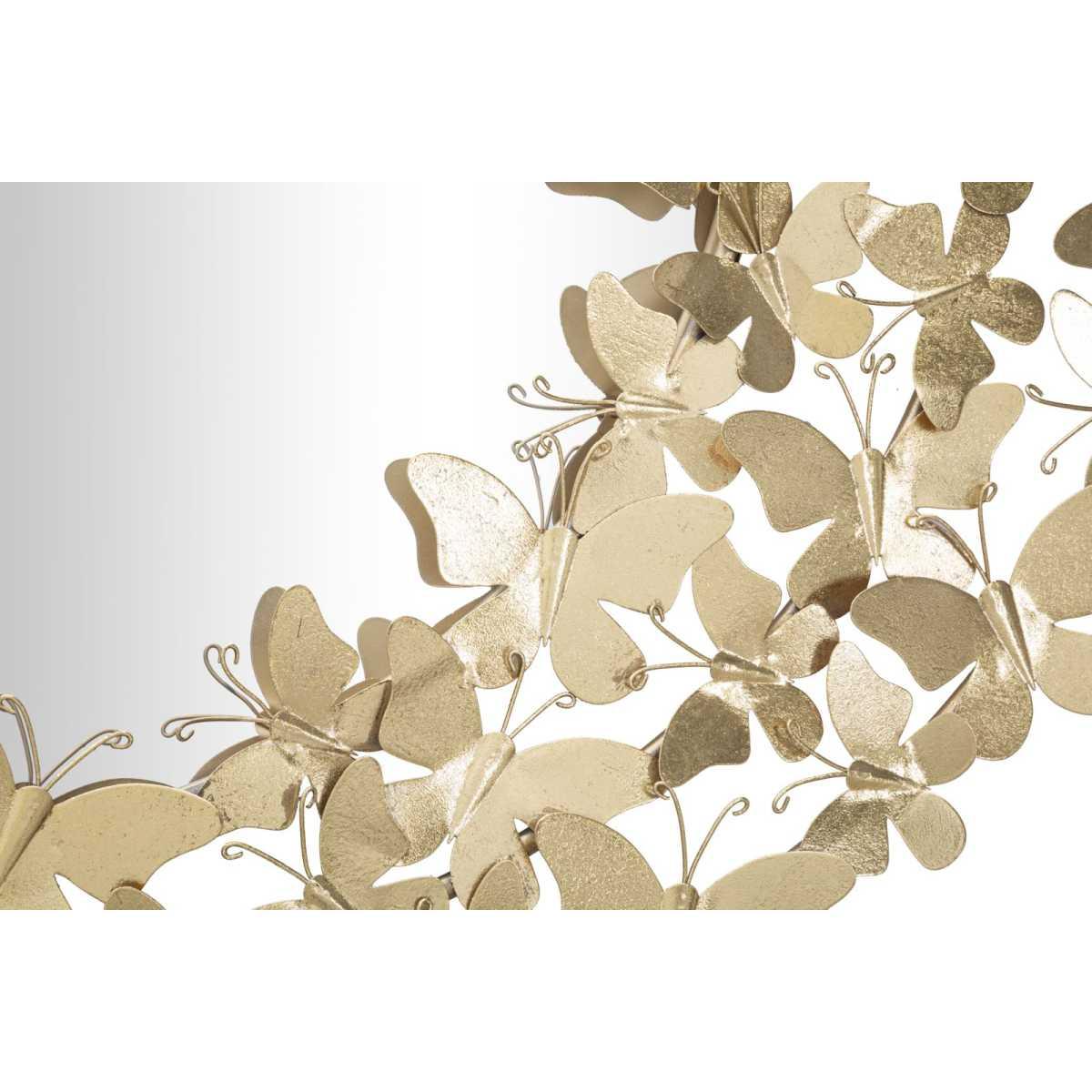 Specchio glam butterfly wind Ø cm 81,5x3,5 (misura specchio cm Ø55)