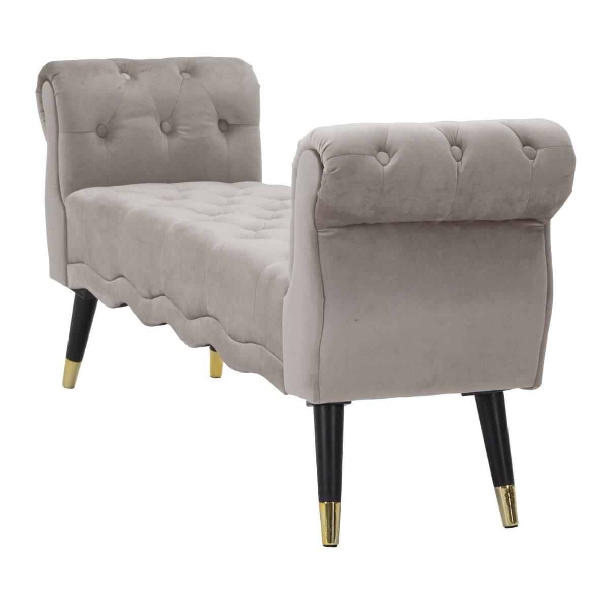 Panchetta paris grigia/gold cm 120x40x60