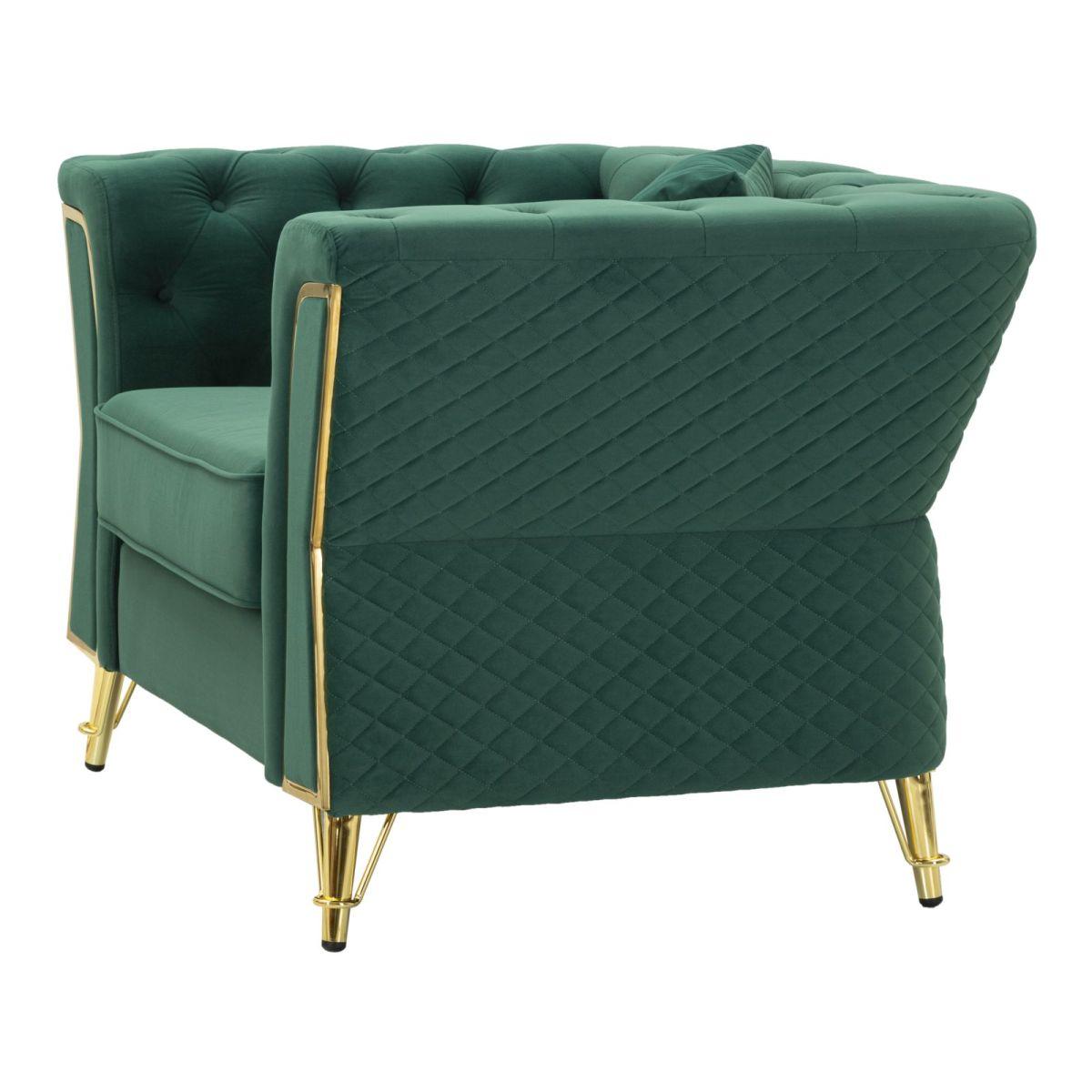 Poltrona emy verde c/cuscino cm 104x83x76