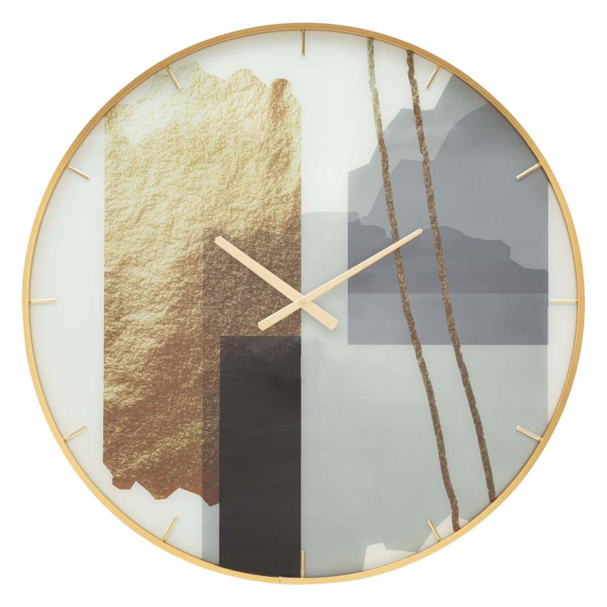 Orologio glass motif cm Ø 80x5