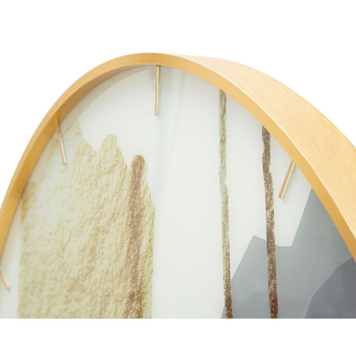 Orologio glass motif cm Ø 80x5