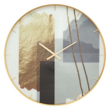 Orologio glass motif cm Ø 80x5
