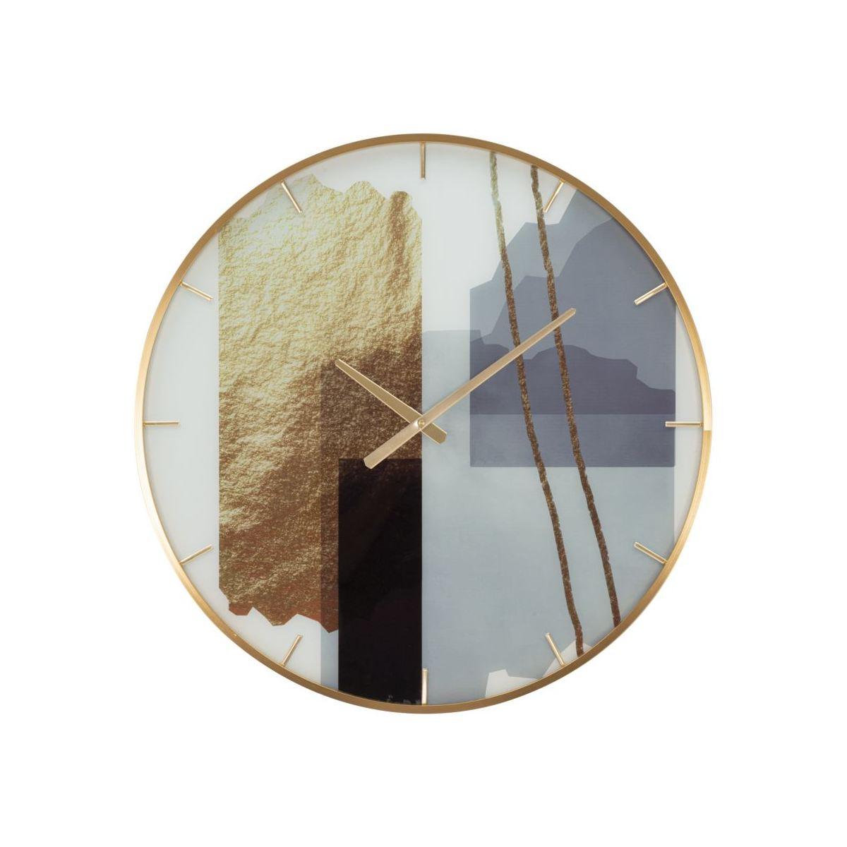 Orologio glass motif cm Ø 60x5