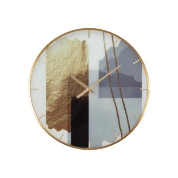 Orologio glass motif cm Ø 60x5
