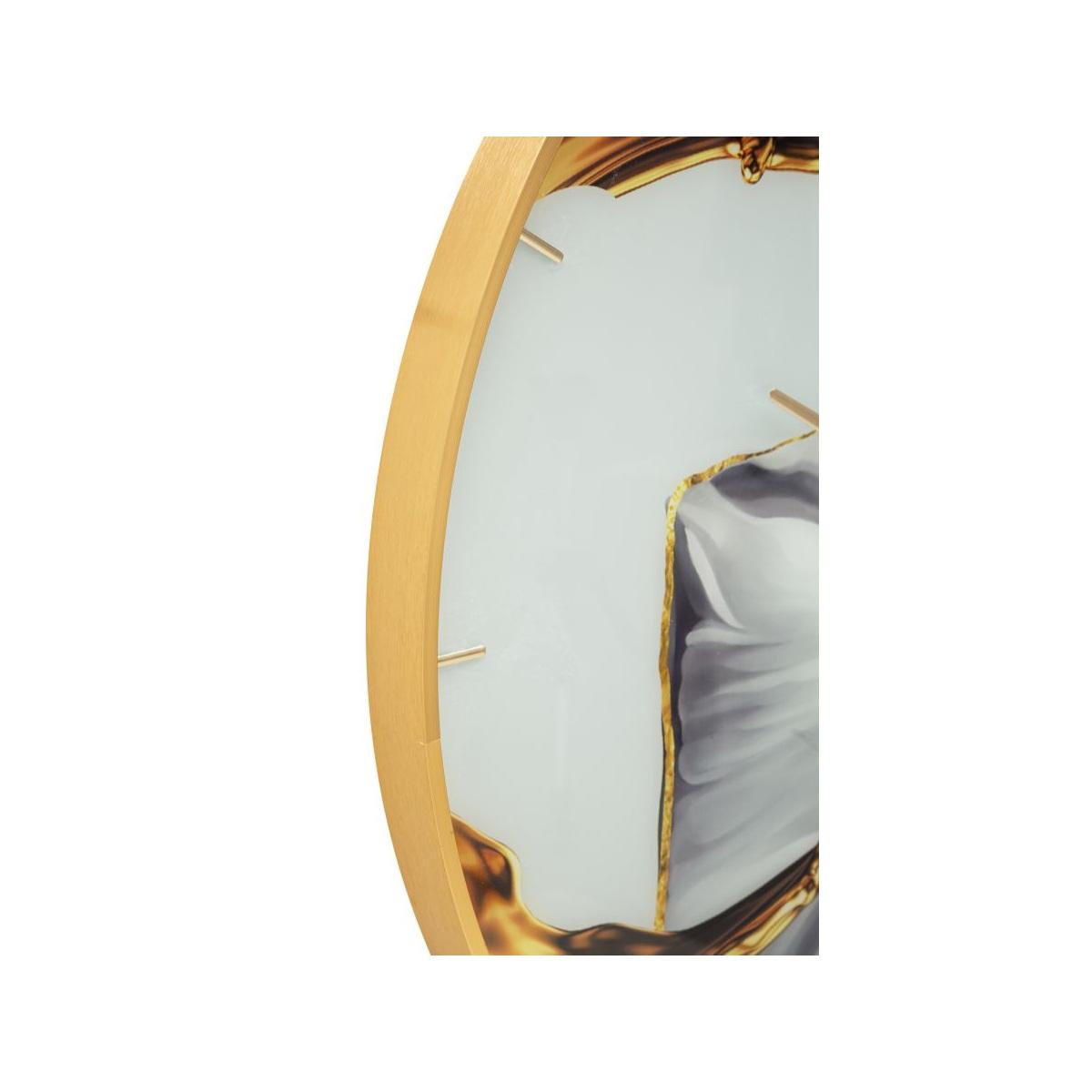 Orologio glass rose cm Ø 80x5