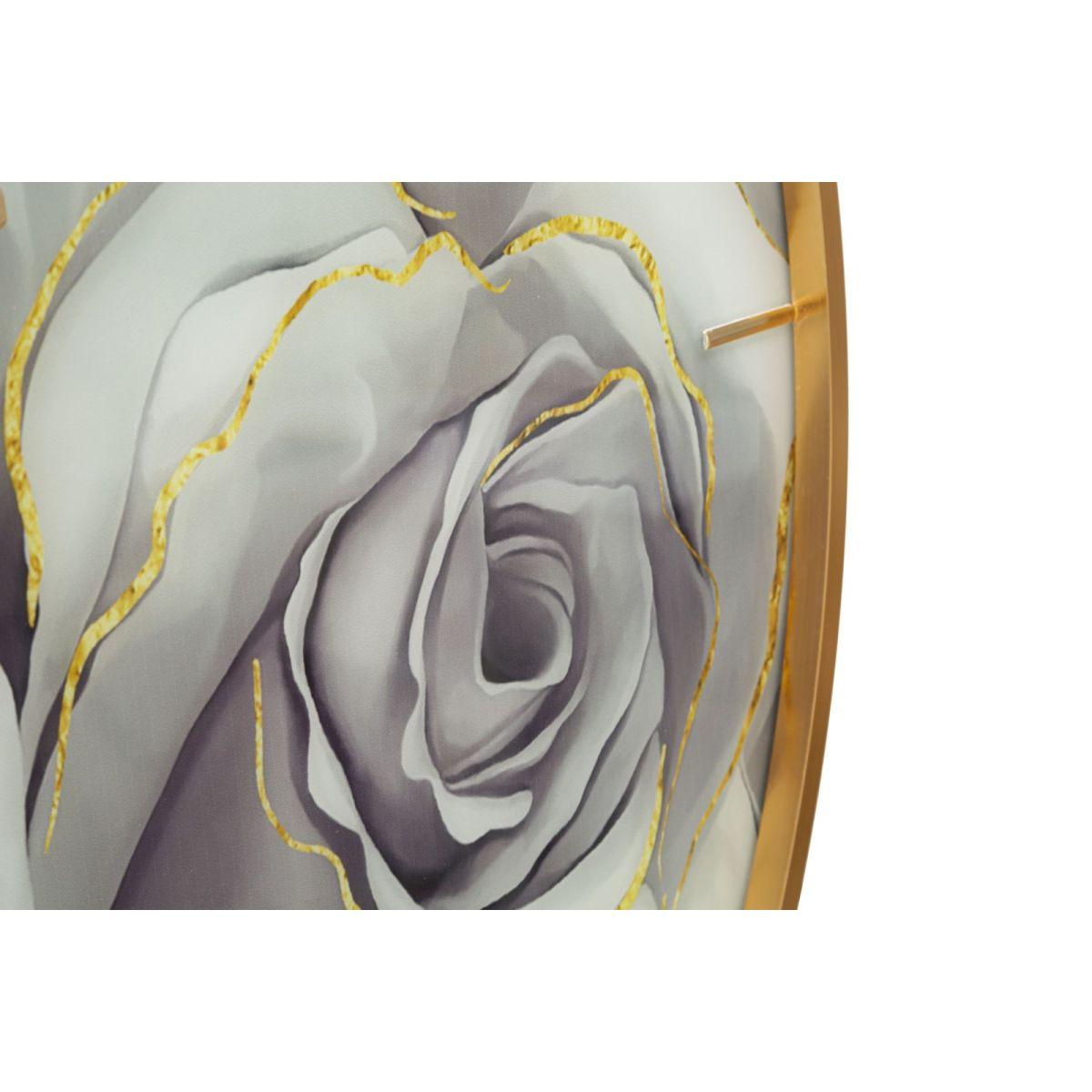 Orologio glass rose cm Ø 80x5