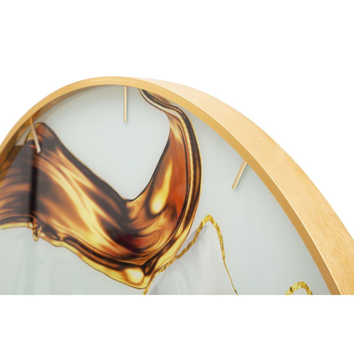 Orologio glass rose cm Ø 80x5