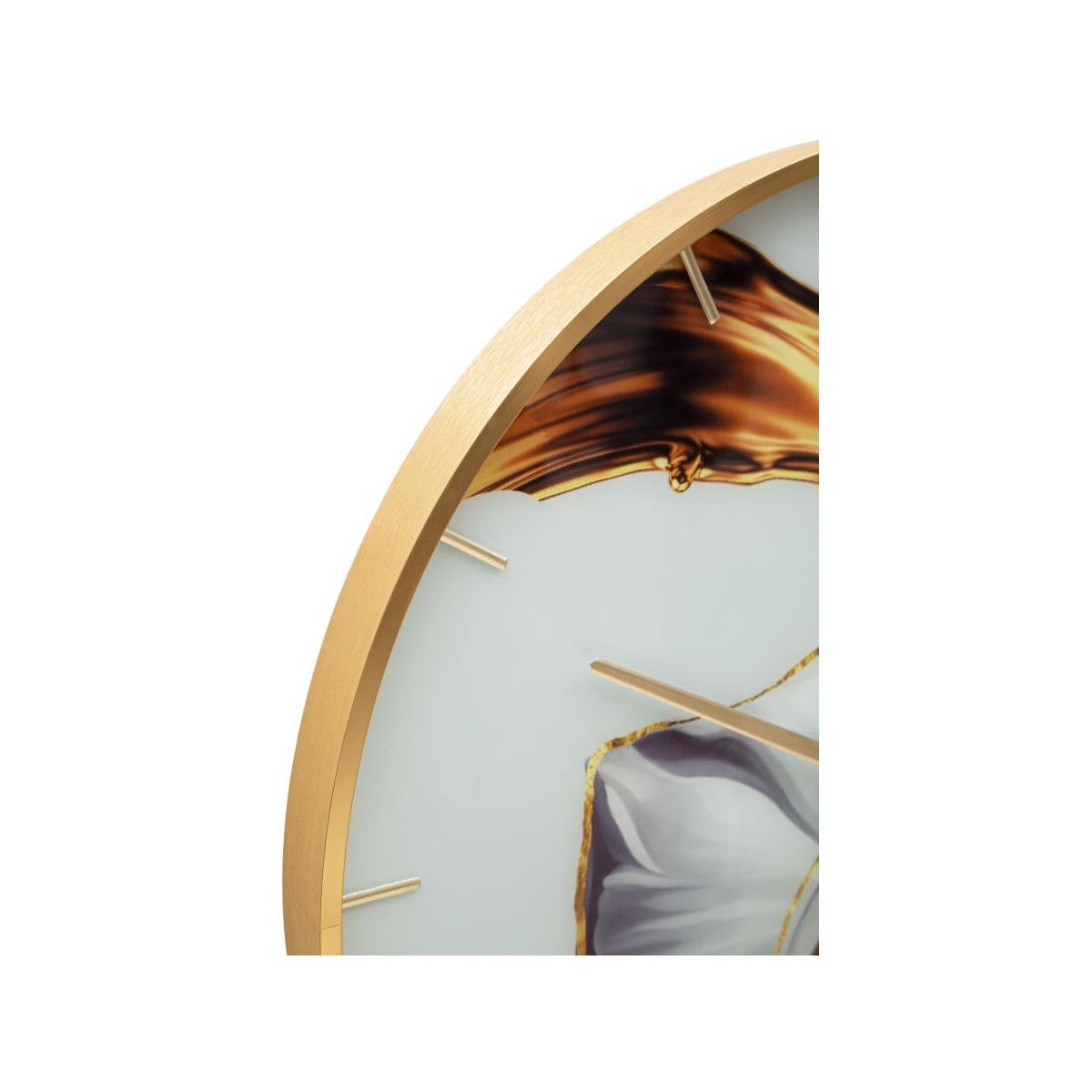 Orologio glass rose cm Ø 60x5