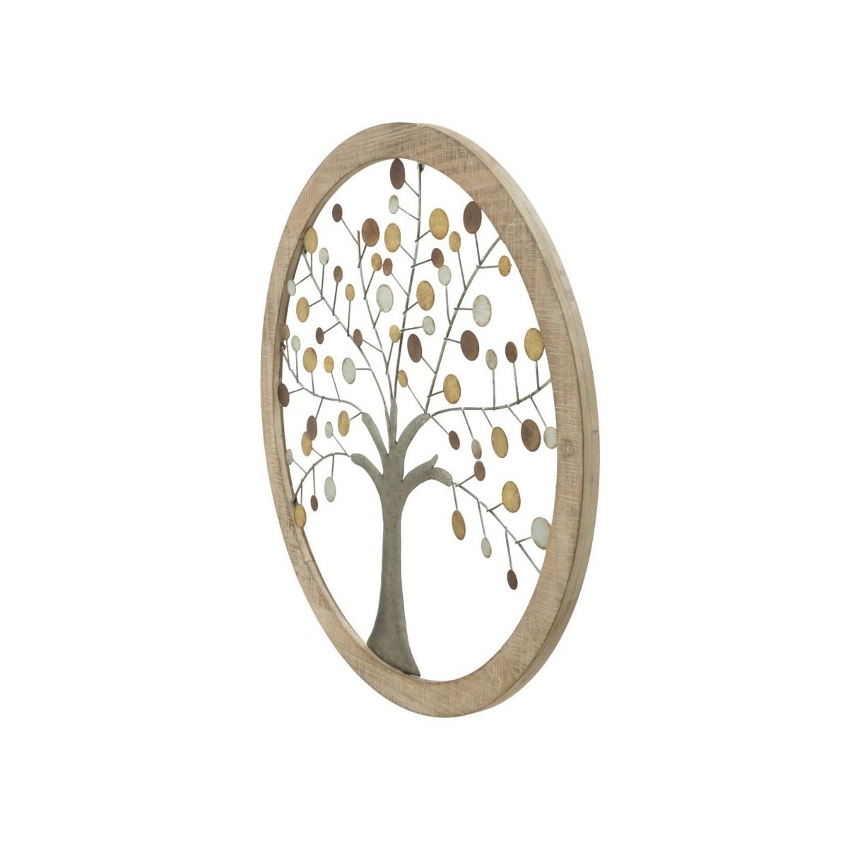 Pannello da muro albero della vita mirror cm Ø 59x1,80