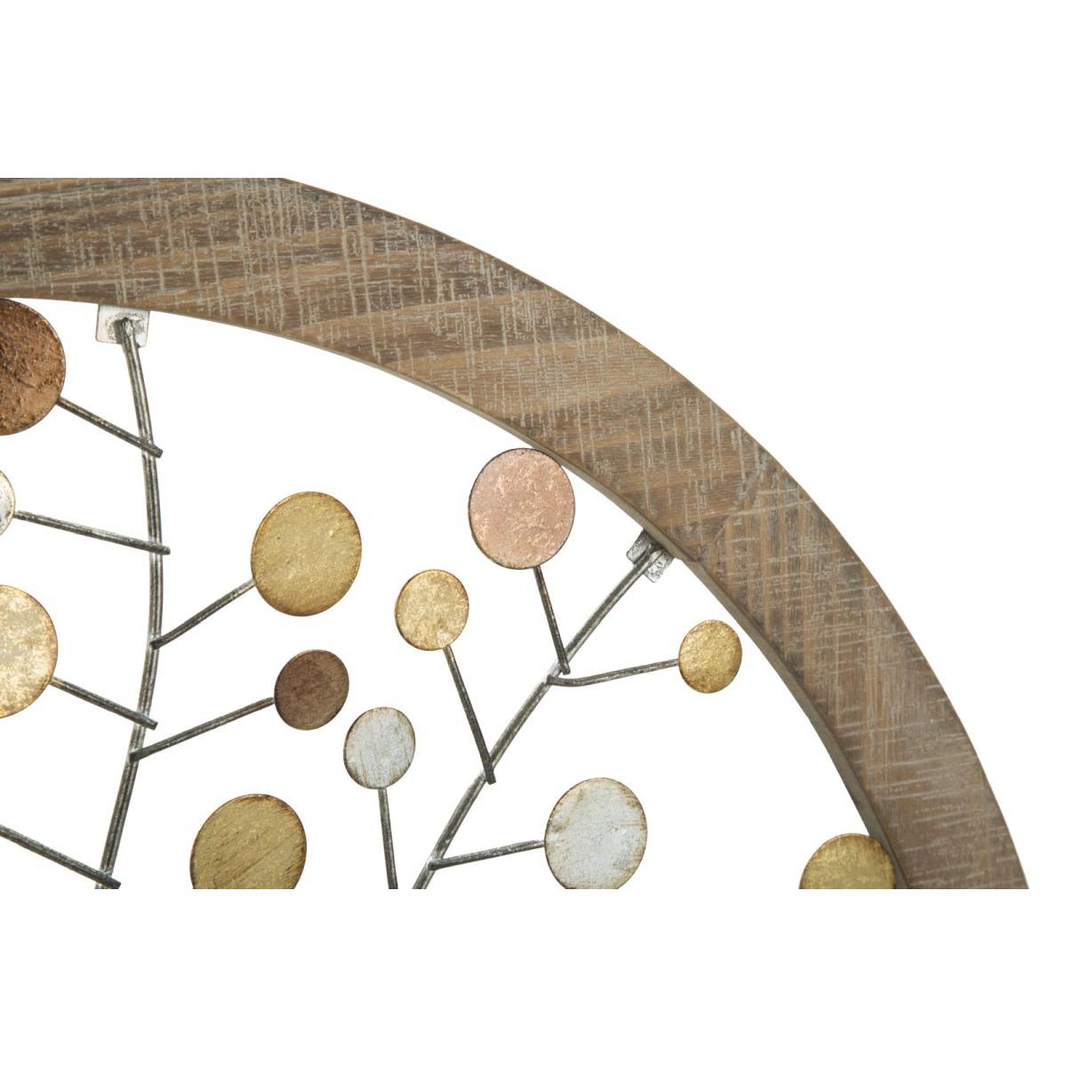 Pannello da muro albero della vita mirror cm Ø 59x1,80