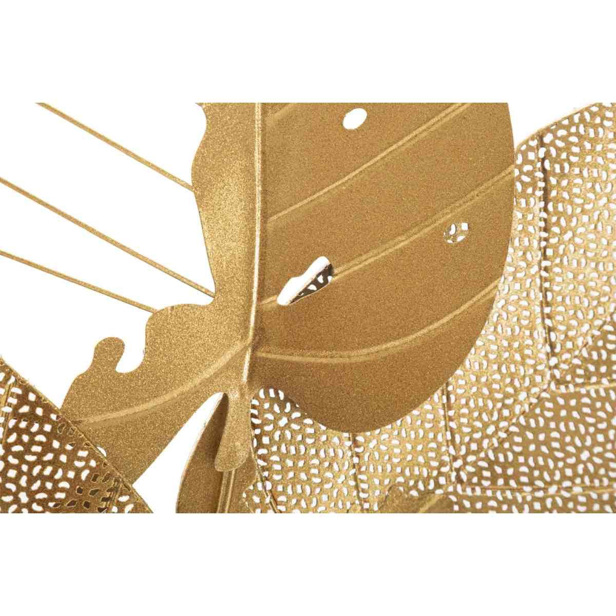 Pannello in ferro autumn leaf gold cm 53x4x84,5