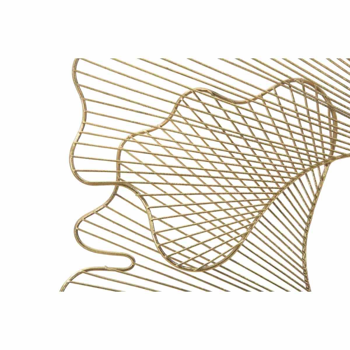 Pannello in ferro glam leaf cm 79x5x68