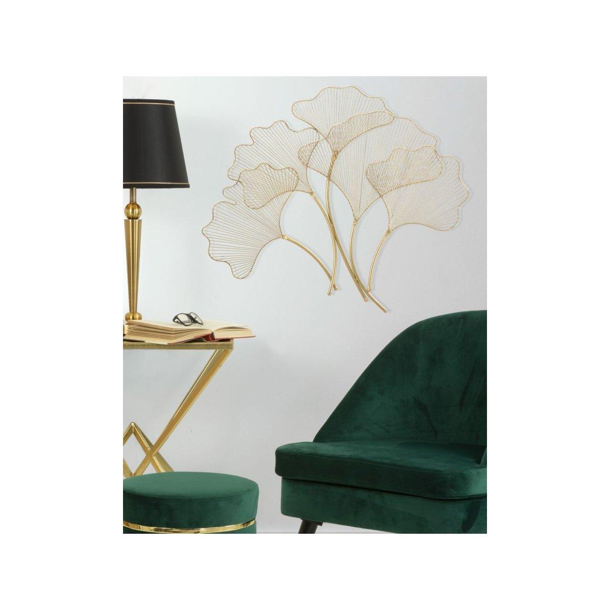Pannello in ferro glam leaf cm 79x5x68