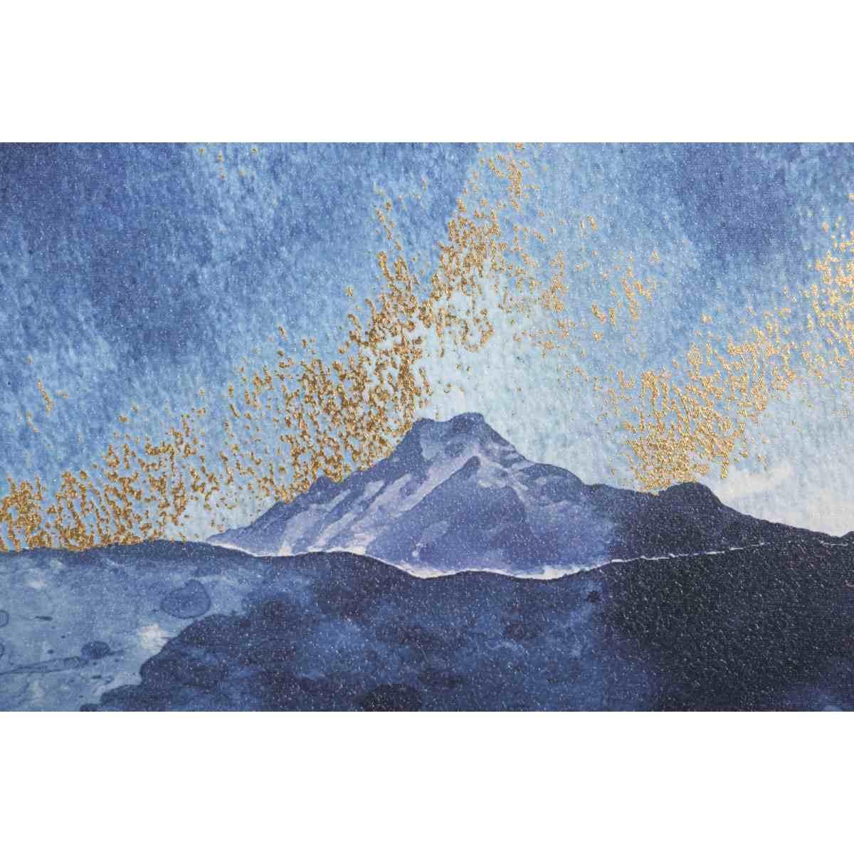 Stampa dipinta mountain tree cm 80x3x120