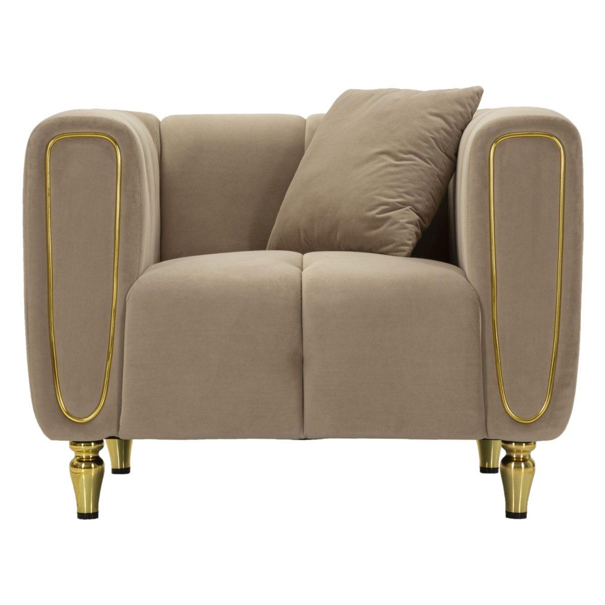 Poltrona alma grigio c/cuscino cm 97x81x71