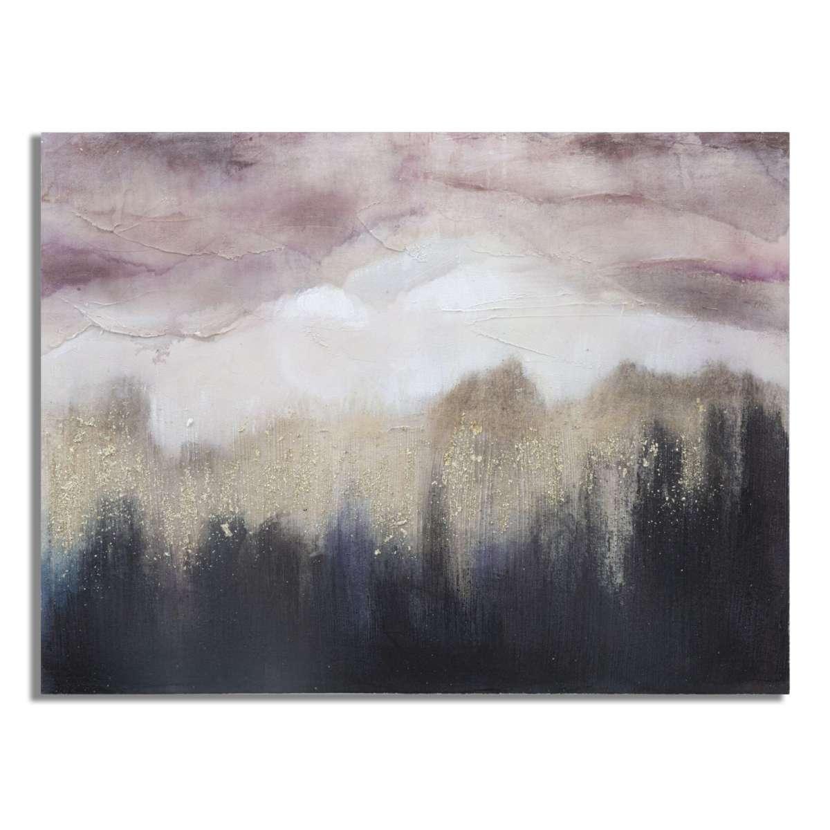 Dipinto su tela pink mountain cm 80x2,7x60