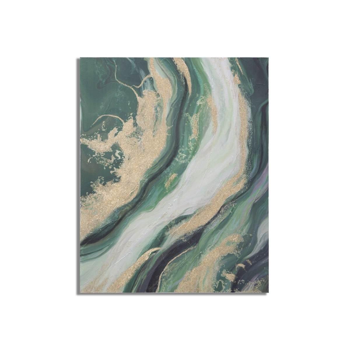Dipinto su tela greenery cm 80x2,8x100
