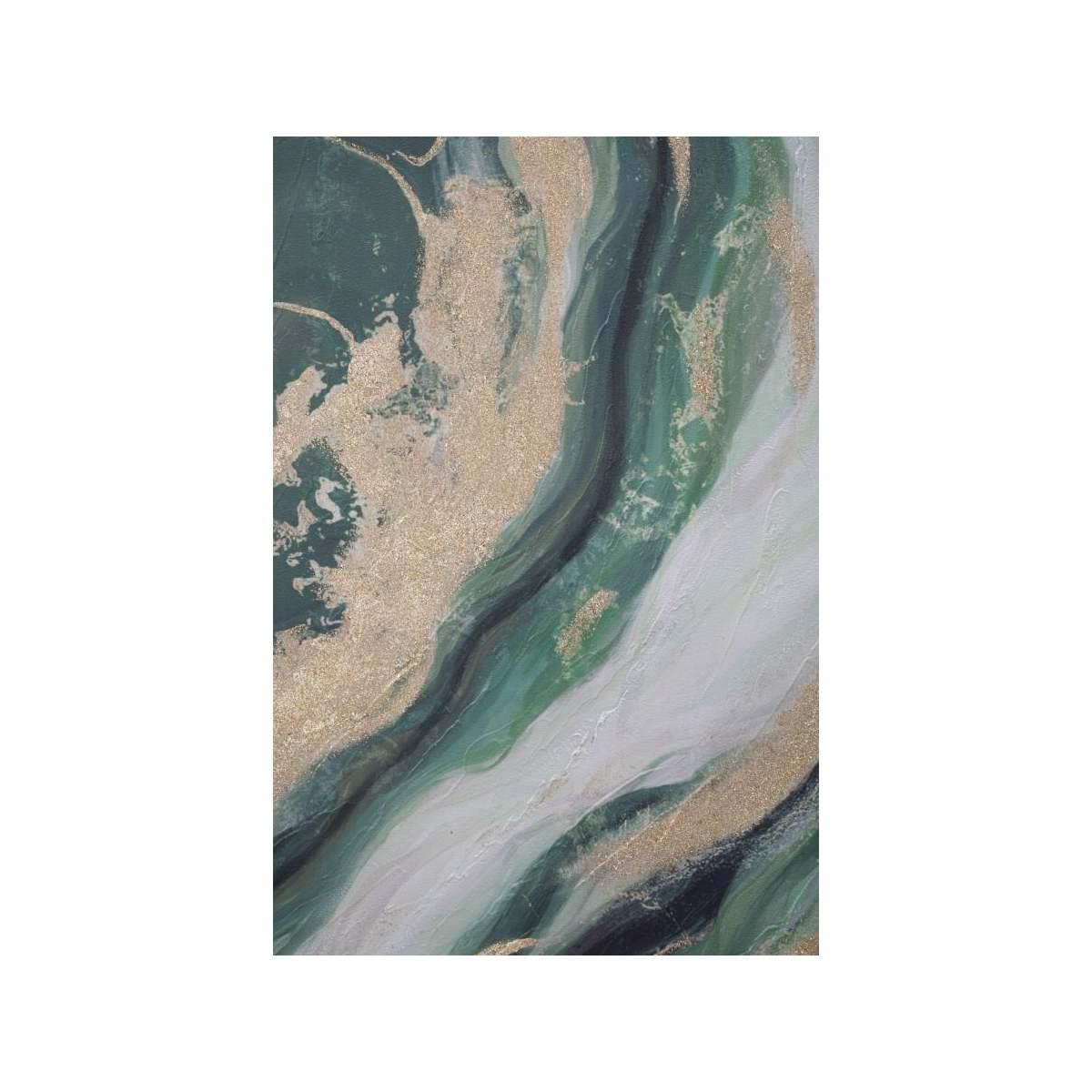 Dipinto su tela greenery cm 80x2,8x100