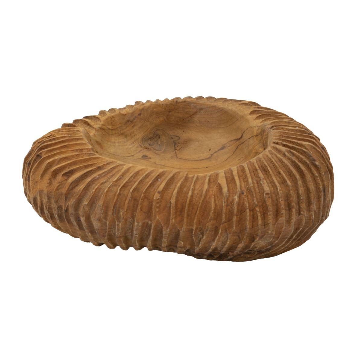 S/tasche garit in teak riciclato cm Ø 32x11 (pezzi unici - non rip. in serie)