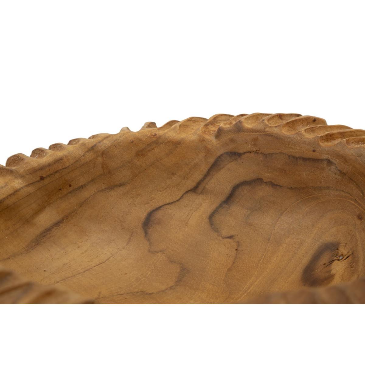 S/tasche garit in teak riciclato cm Ø 32x11 (pezzi unici - non rip. in serie)