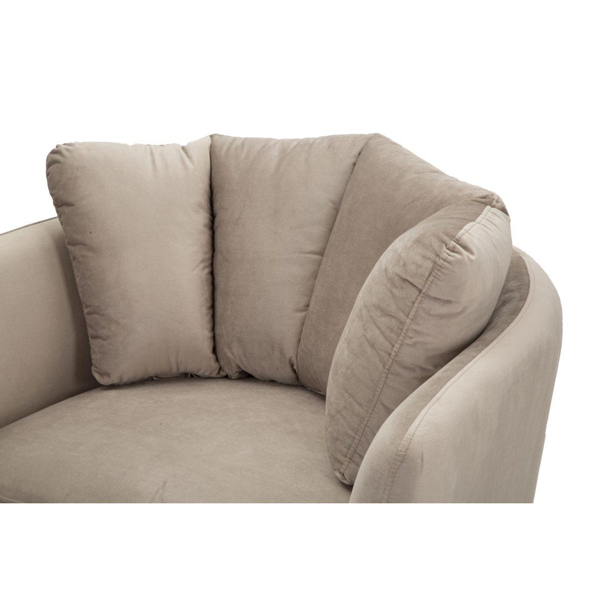 Poltrona kiev grigia cm 88x77x74