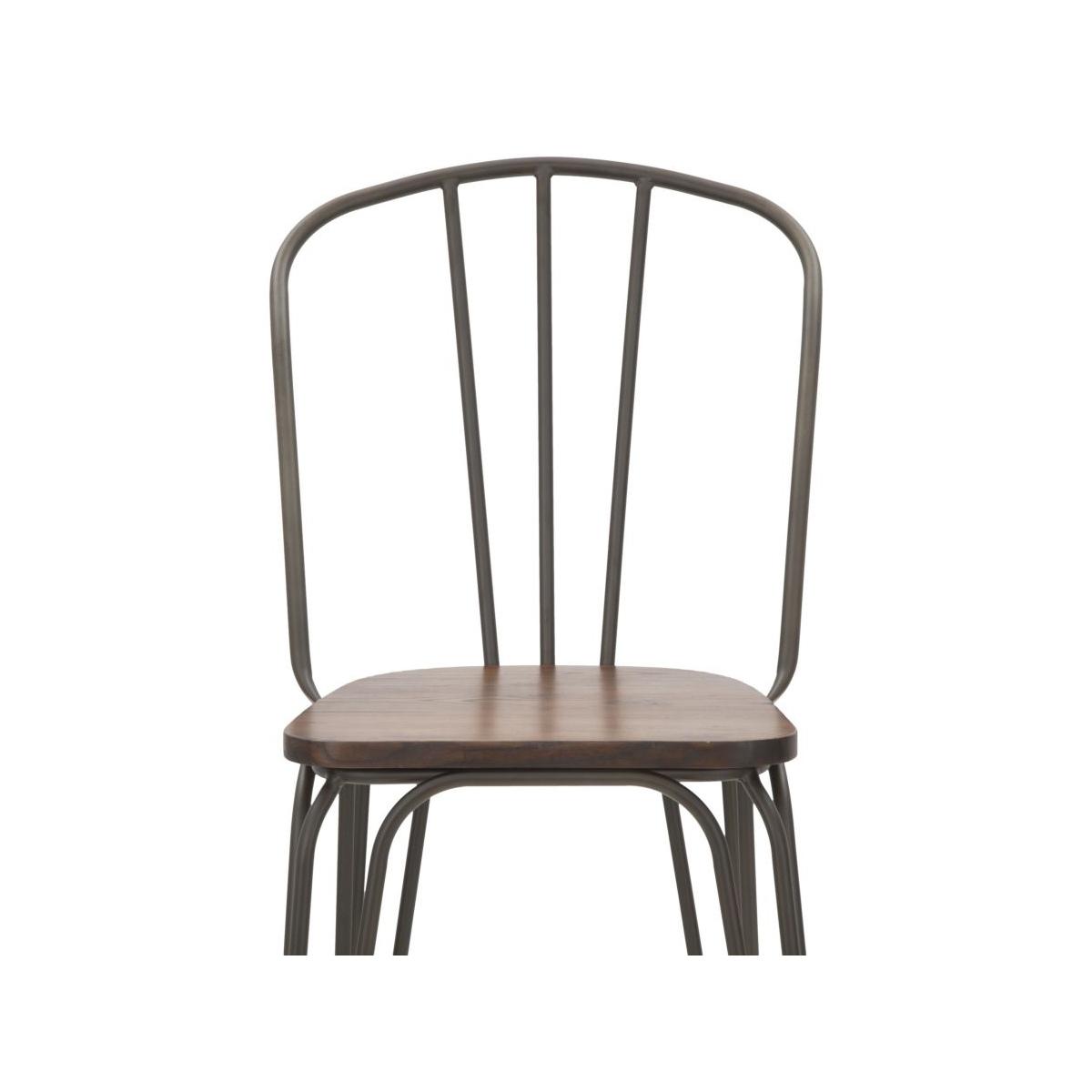 Sedia bar harlem 54x45x102 set 2pz (altezza seduta cm 61)