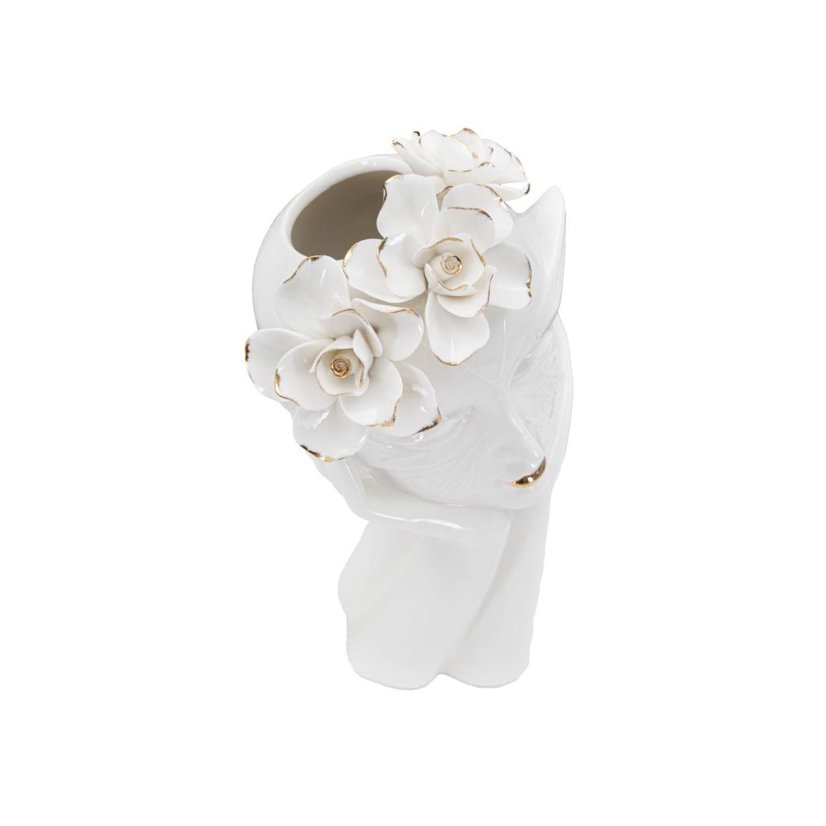 Vaso woman mask cm 16,5x14x27,3