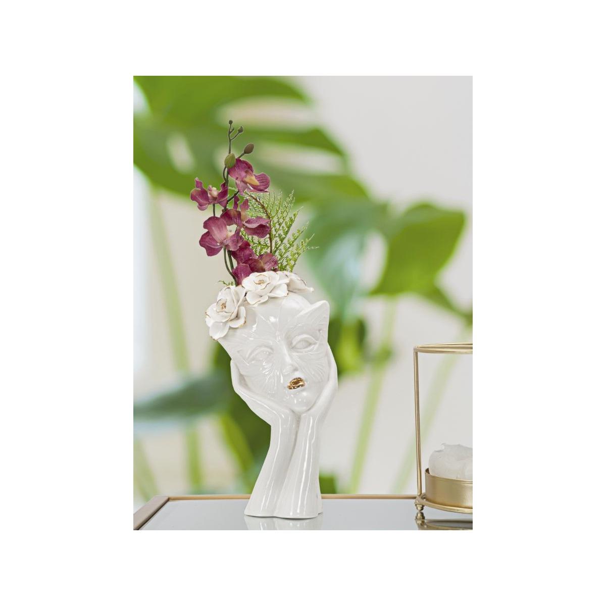 Vaso woman mask cm 16,5x14x27,3