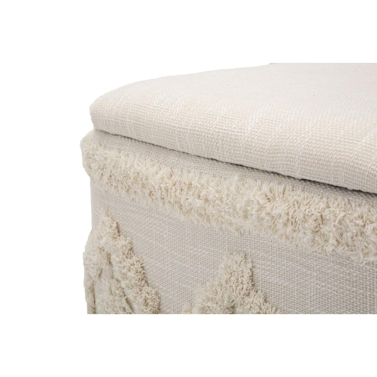 Puff contenitore damasco quadrato cm 40x40x40