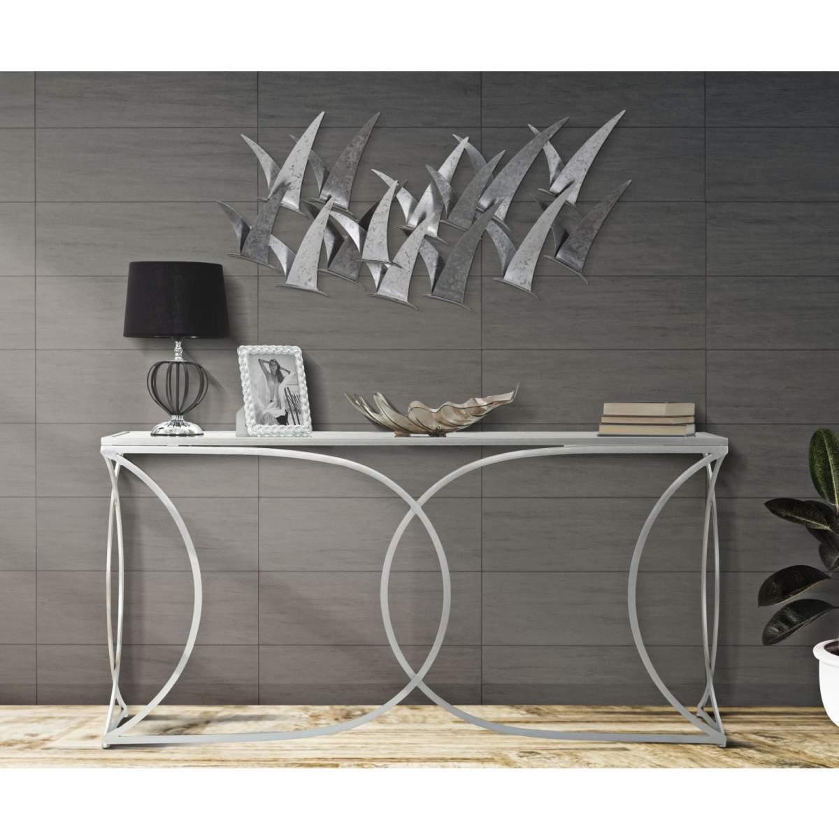 Pannello in ferro gabbiani cm 93x12,7x47,6