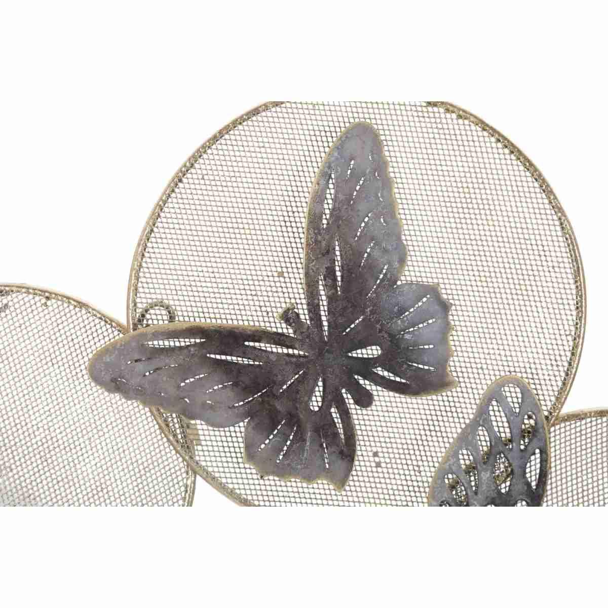 Pannello in ferro butterfly dark cm 66x5x38