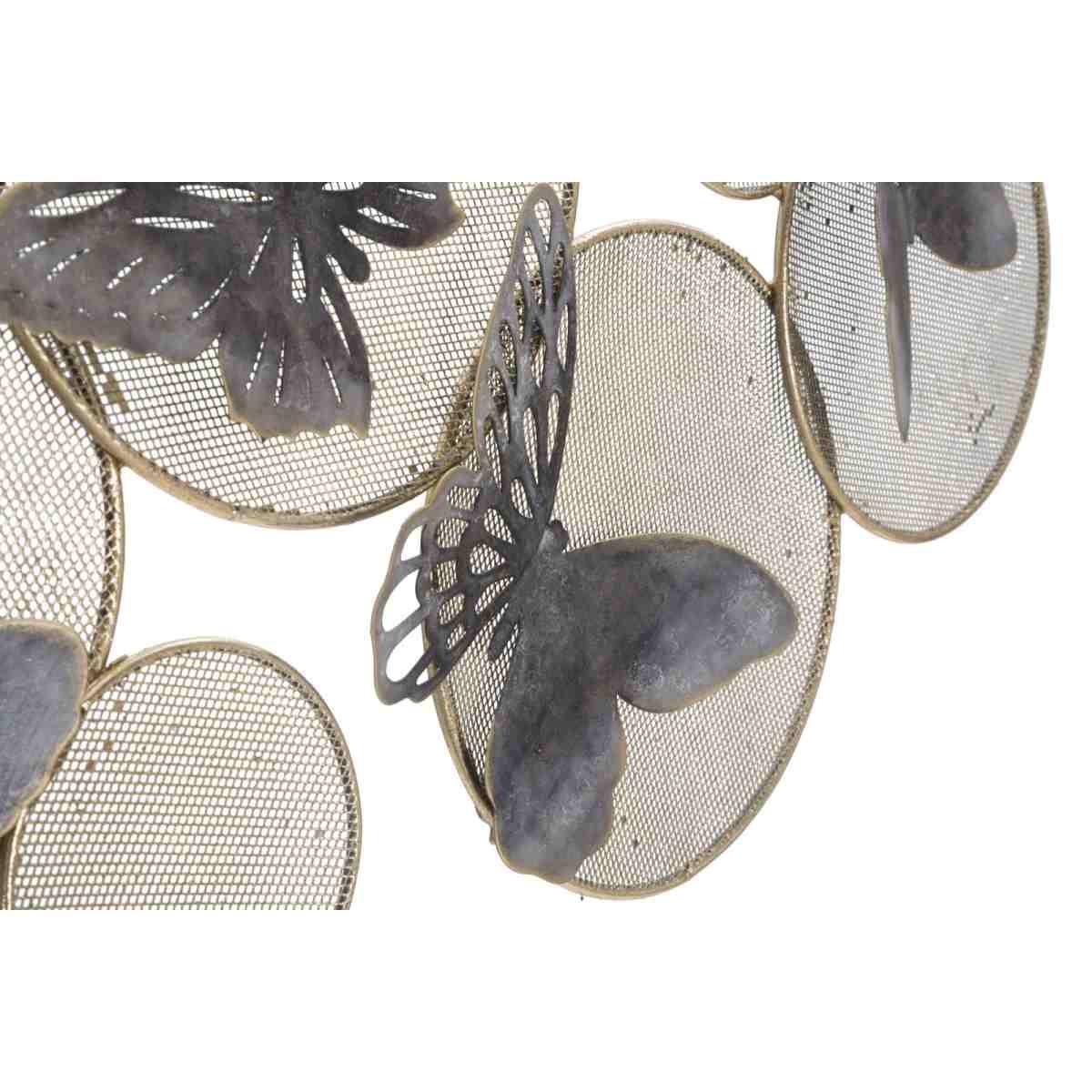 Pannello in ferro butterfly dark cm 66x5x38