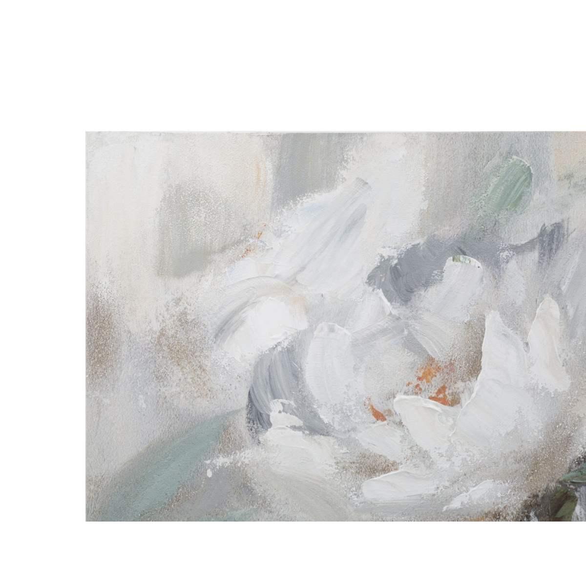 Dipinto su tela crem flower cm 80x3,7x100