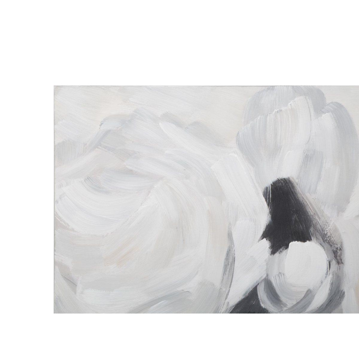 Dipinto su tela white flower -a- cm 90x3,7x90<br>