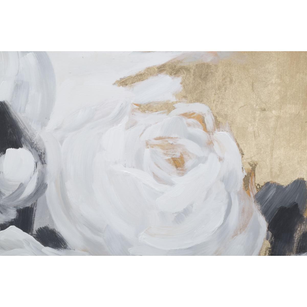 Dipinto su tela white flower -a- cm 90x3,7x90<br>