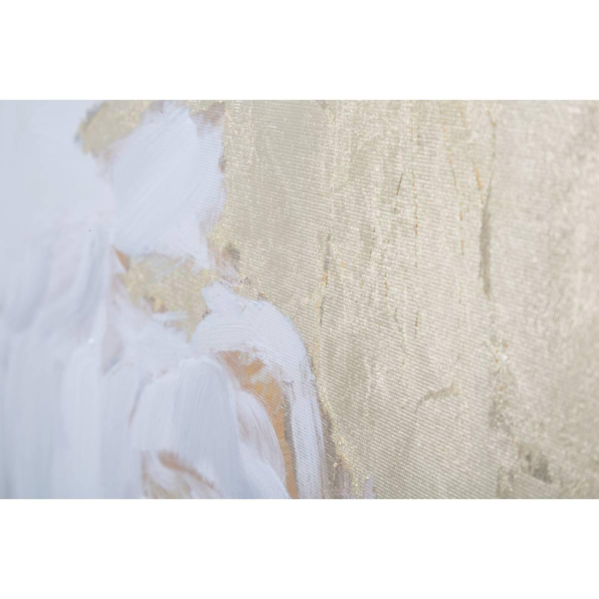 Dipinto su tela white flower -a- cm 90x3,7x90<br>