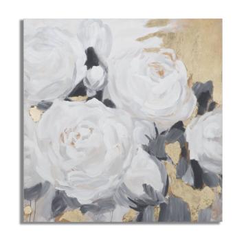 Dipinto su tela white flower -a- cm 90x3,7x90<br>
