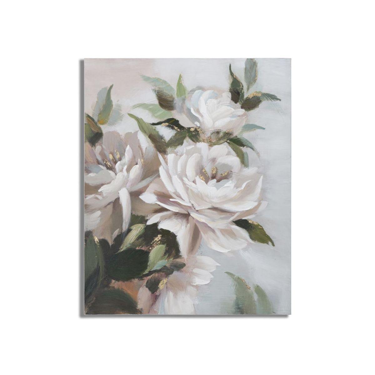 Dipinto su tela flower&leaf cm 80x3,7x100