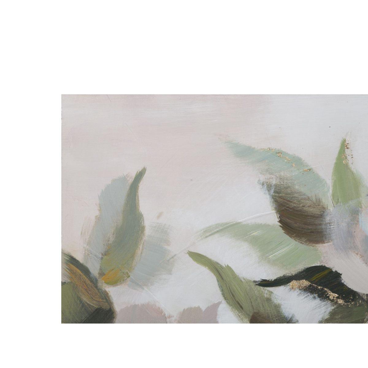 Dipinto su tela flower&leaf cm 80x3,7x100