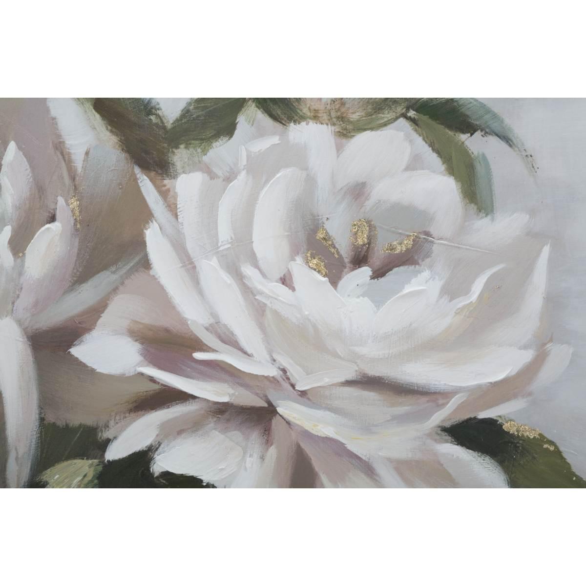 Dipinto su tela flower&leaf cm 80x3,7x100