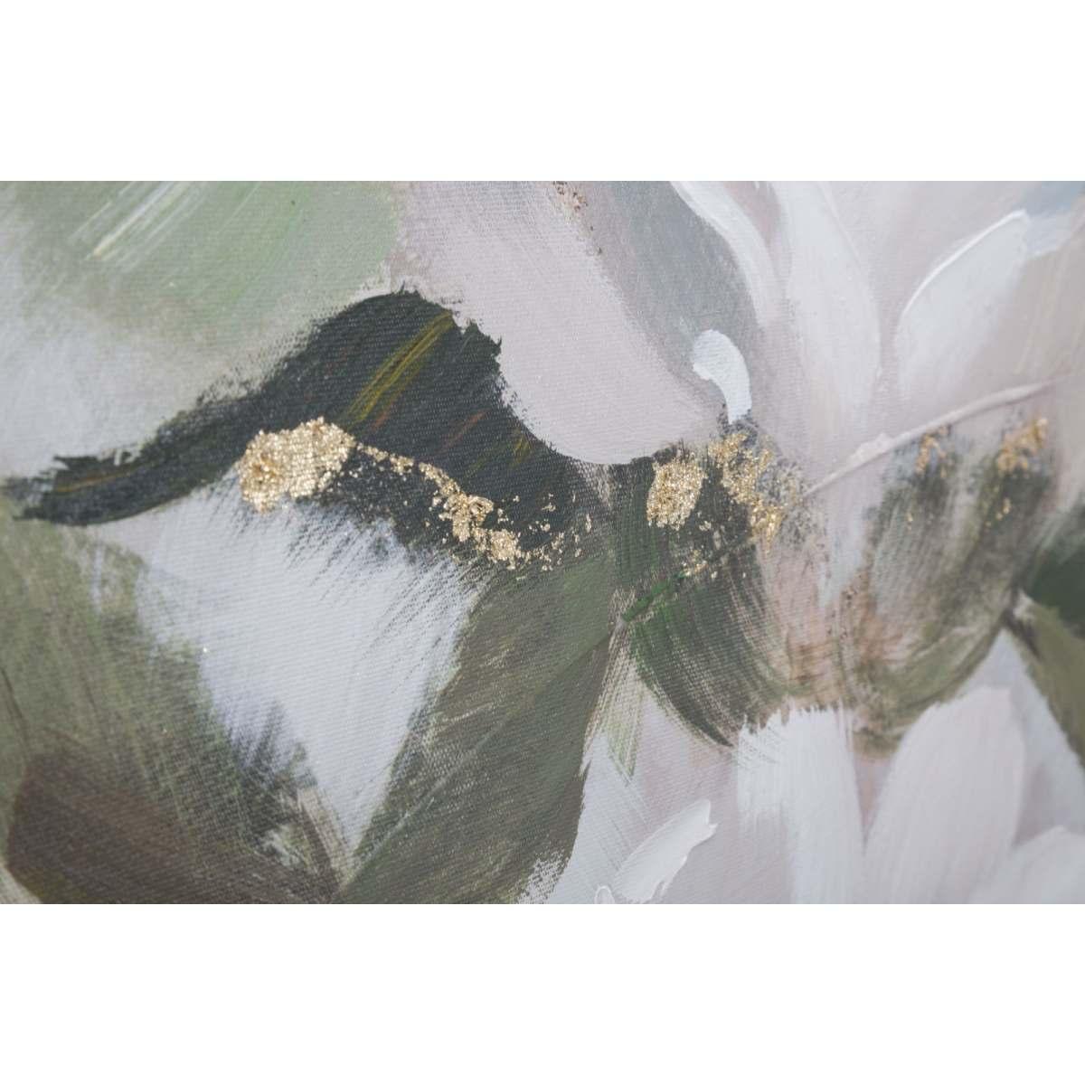 Dipinto su tela flower&leaf cm 80x3,7x100