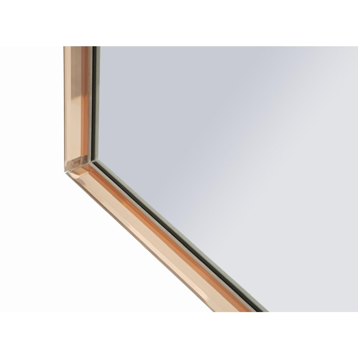Specchio da muro tangeri rosa cm 62x1x100 (misura specchio cm 55x94)