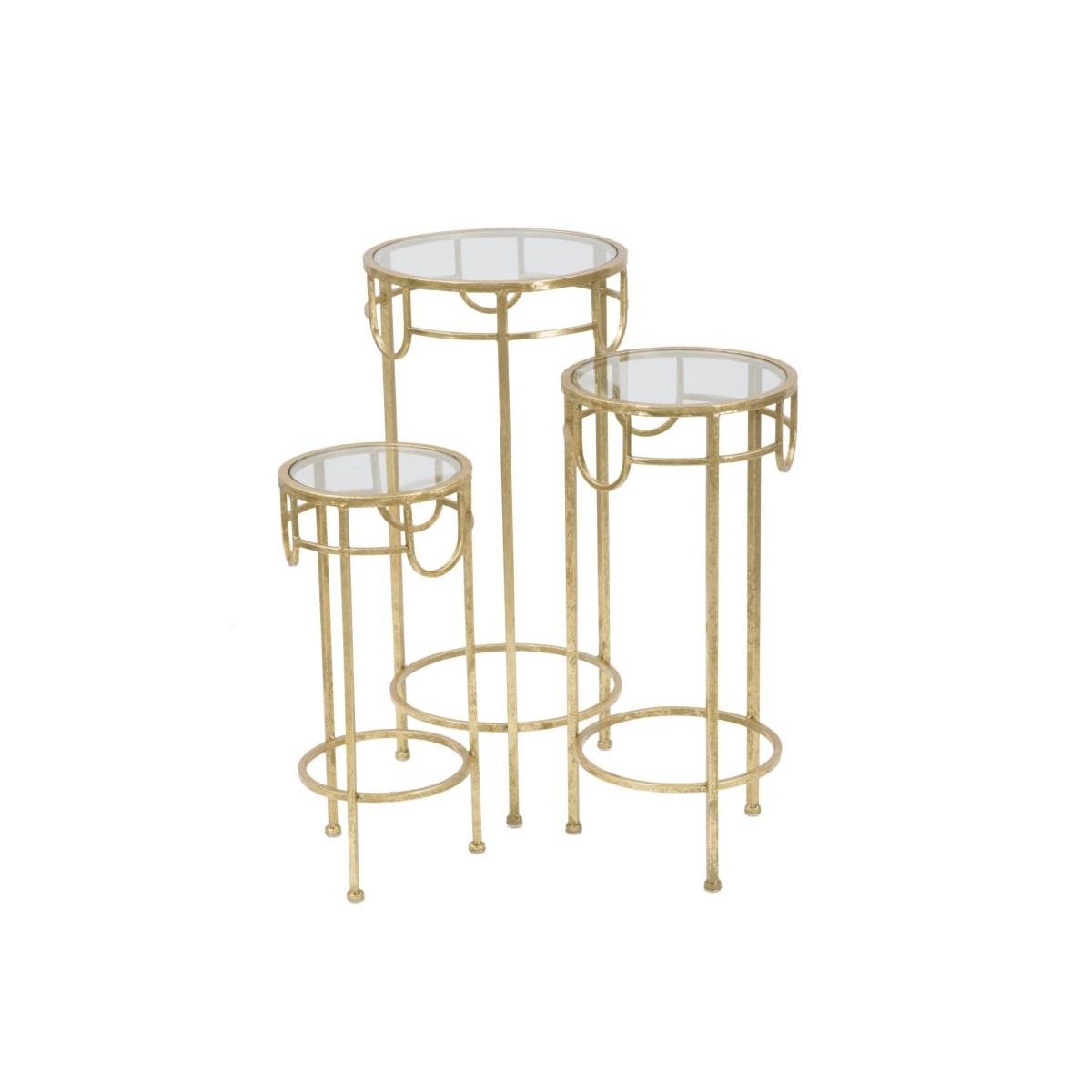 P/telefono gold set 3 pz cm Ø 33x70-28x60-23x50 <br>