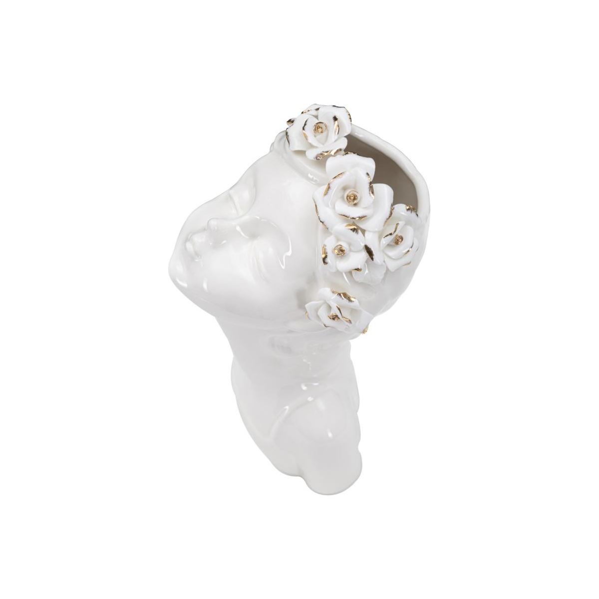 Vaso young lady roses cm 10x14x26