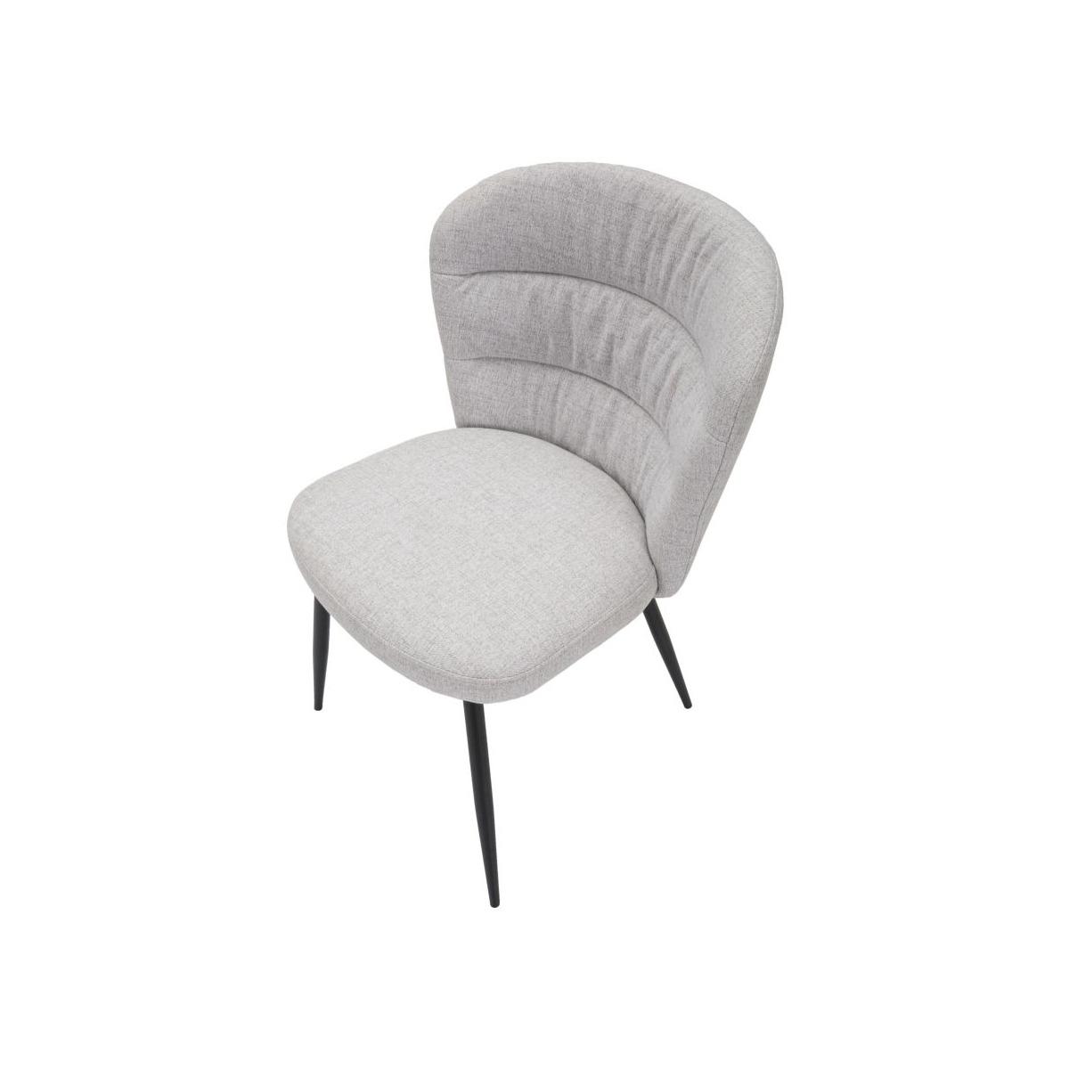 Sedia losanna grigia set 2 pz cm 58x60,5x85