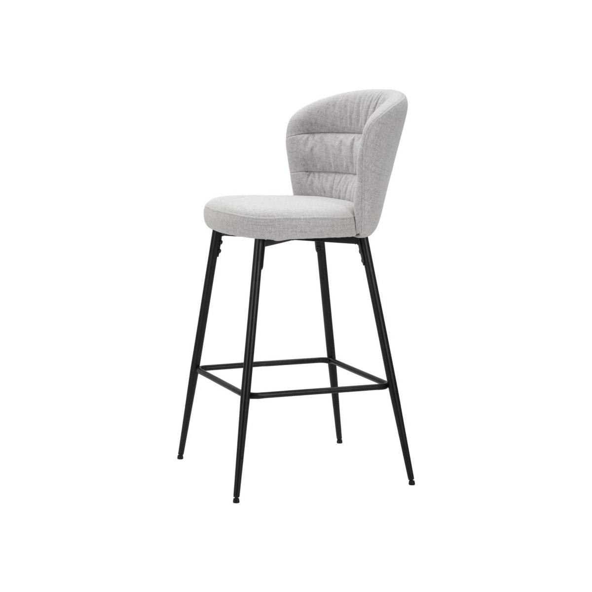 Sgabello bar losanna grigio set 2 pz cm 52x59x108