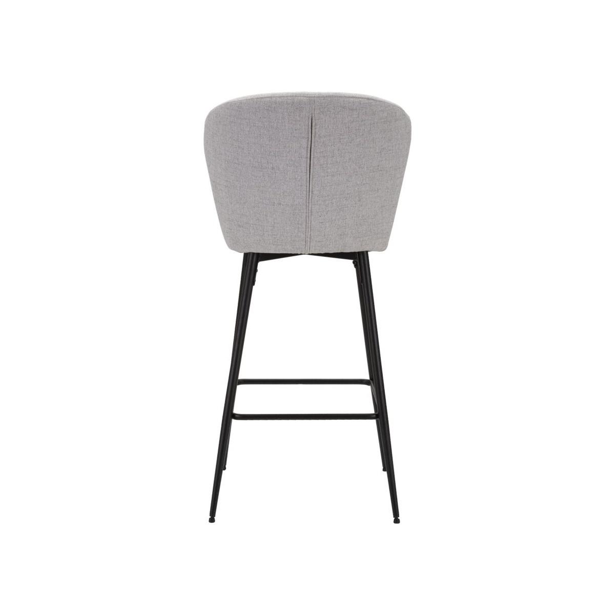 Sgabello bar losanna grigio set 2 pz cm 52x59x108