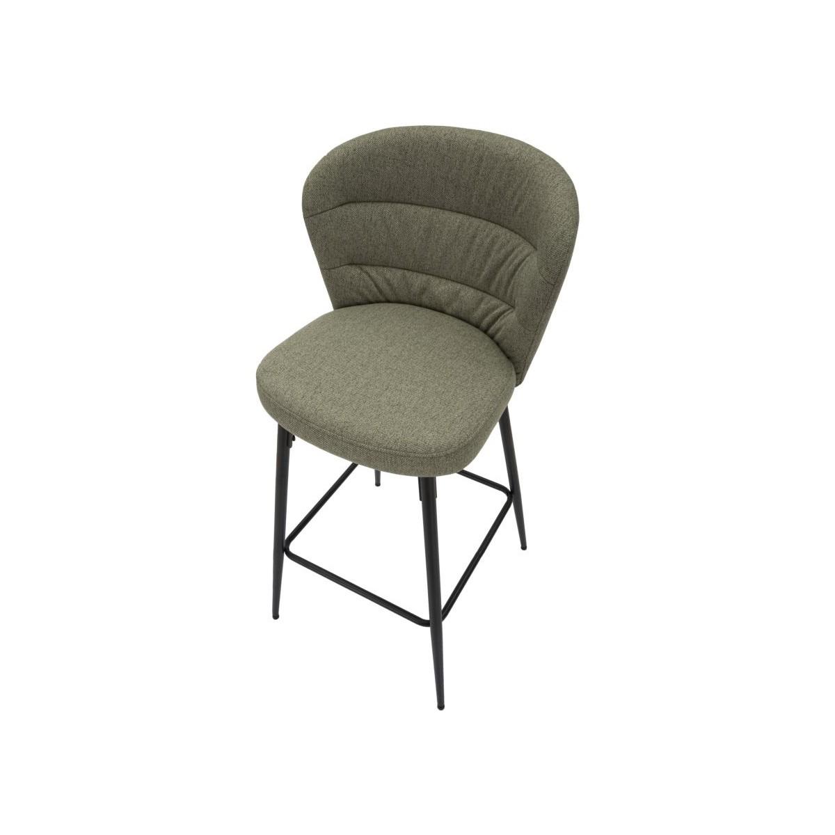 Sgabello bar losanna verde set 2 pz cm 52x59x108